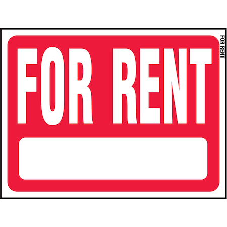 Hy-Ko For Rent Sign 18" x 24", 5PK A20336